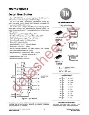 MC74VHC244DTR2G datasheet  